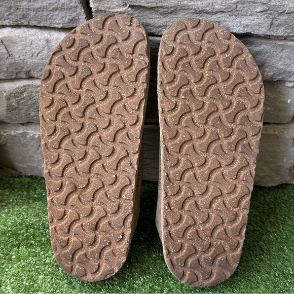 Birkenstock Tan Suede Mules - Picture 10 of 11